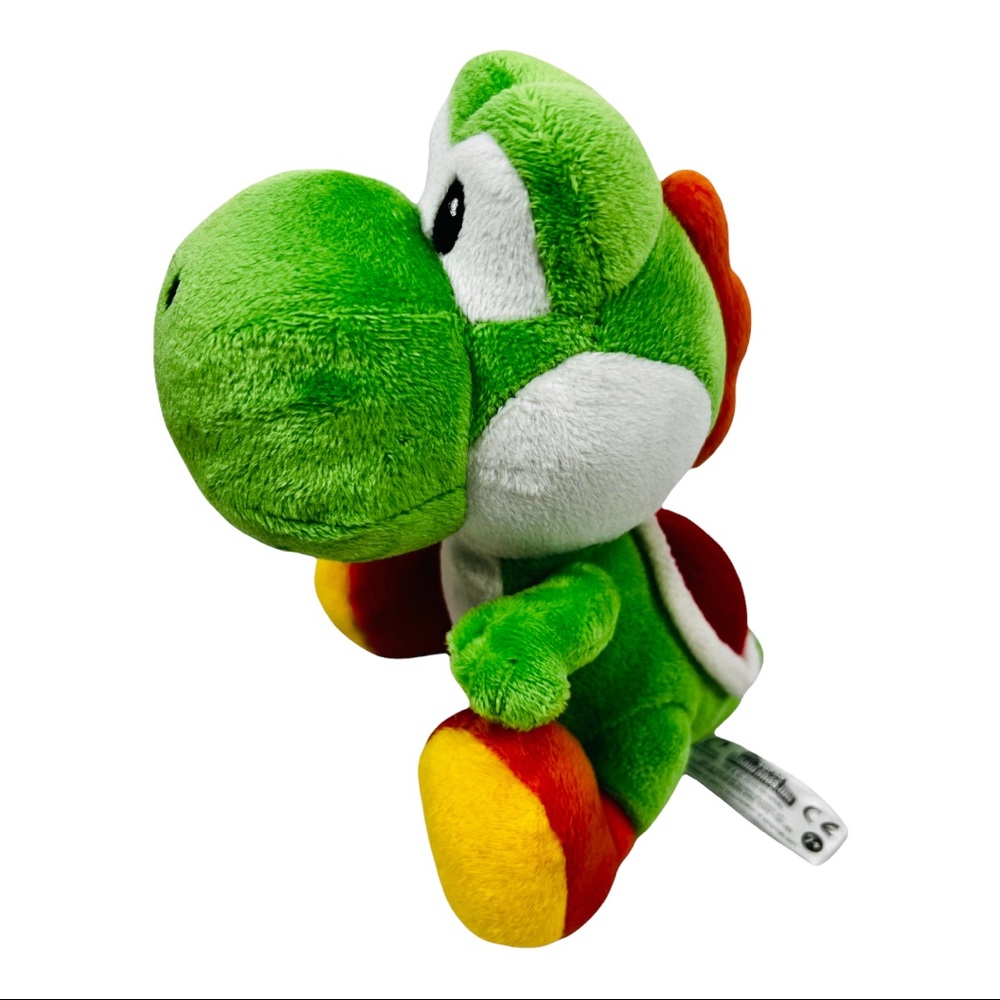 Nintendo Super Mario 6.5" Green Yoshi Plush 2010 Clean EUC